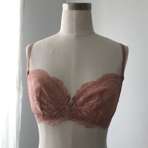 NEW La Perla Champagne Lace Bra